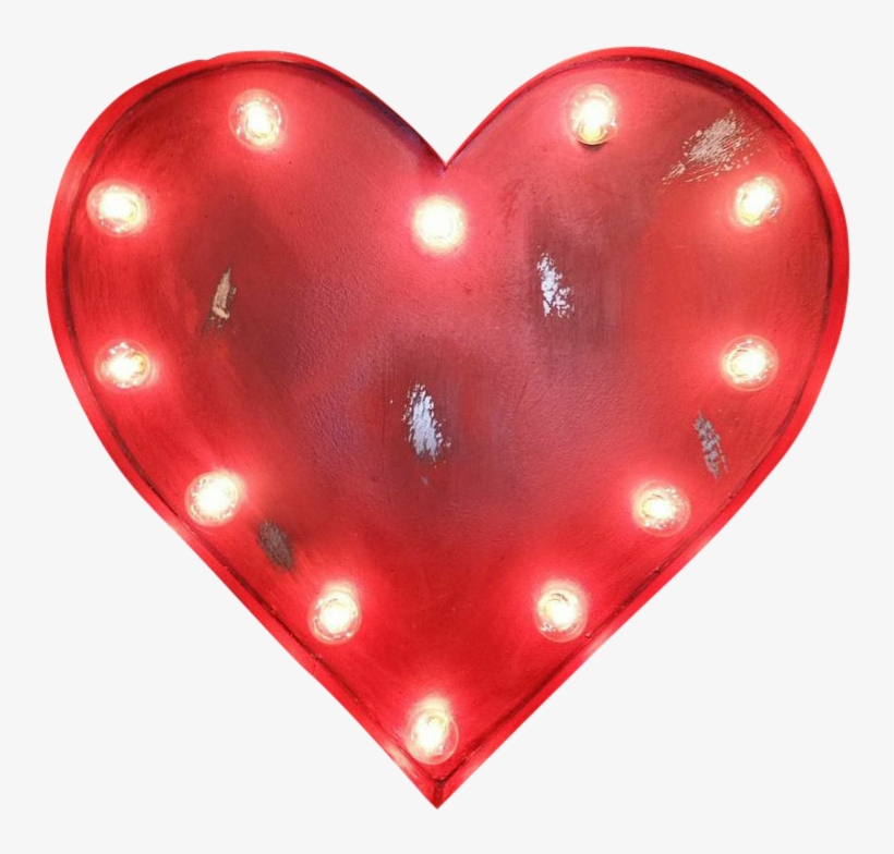Heart Symbol Marquee Light From The Rusty Marquee, transparent png #7000728