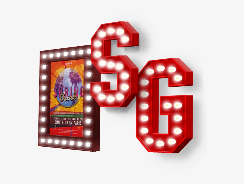 Retro Marquee Letter Signs And Marquee Lightbox Signs, transparent png #7000968