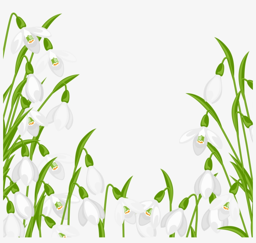 Spring Flowers Border Clipart, transparent png #7001550