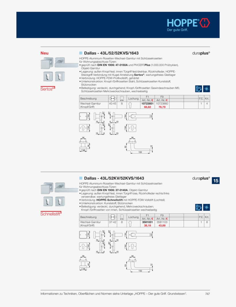 Hoppe Hauptkatalog Beschlaglösungen Türbeschlag Fensterbeschlag, transparent png #7003336