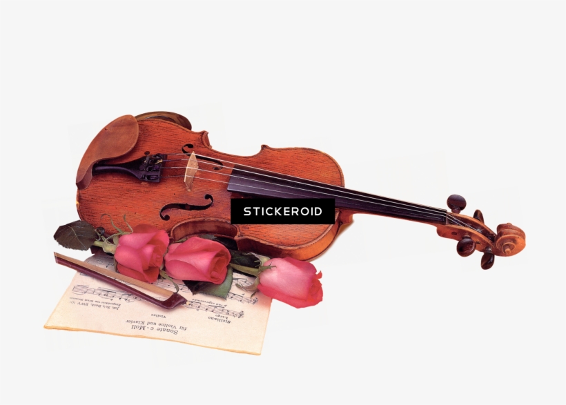 Violin And Bow, transparent png #7003392