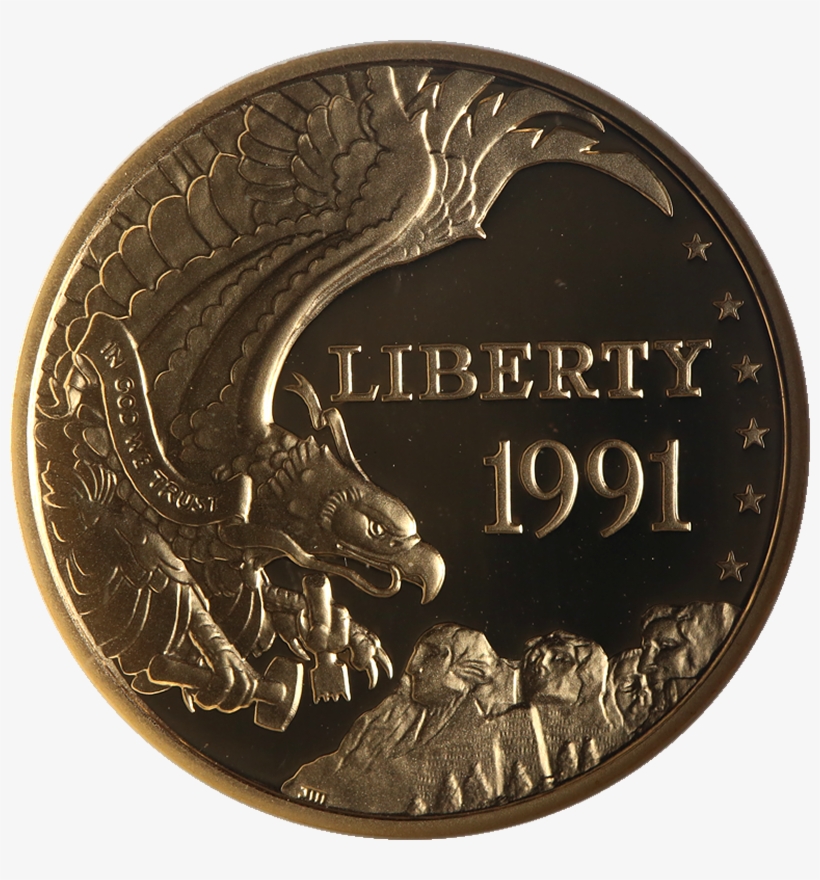 1991-w Mount Rushmore Commem Gold $5 Ngc Pf69 Ultra, transparent png #7003888