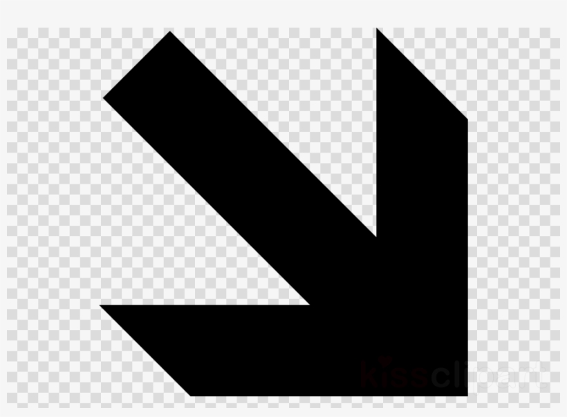 Fleche Bas Droite Clipart Logo Arrow, transparent png #7008782