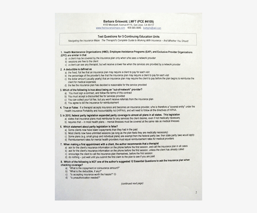 5 Ceu Quiz, transparent png #7008784