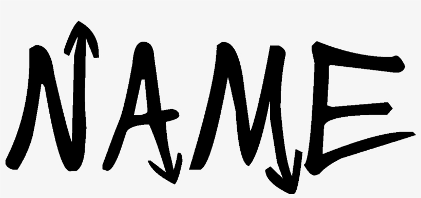 Sticker Personnalisé Sticker Prénom Personnalisé Graffiti, transparent png #7008916