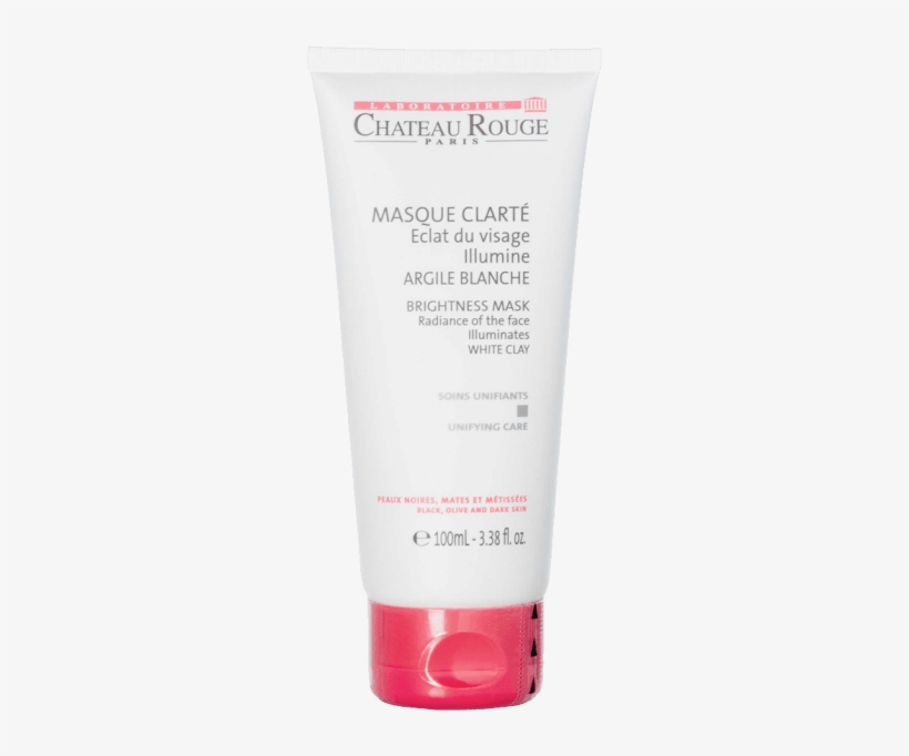 Chateau Rouge Masque Clarte A L'argile Blanche 100ml, transparent png #7009044