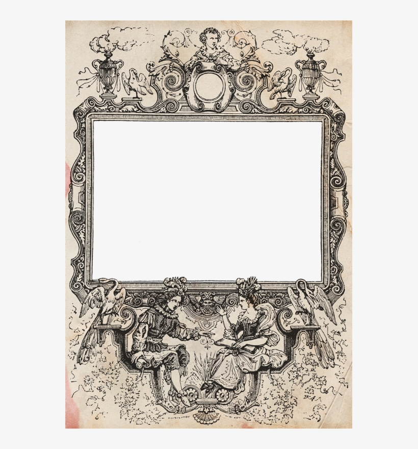 Zibi Vintage Scrap Paper Frames, Collage Frames, Vintage, transparent png #7009104