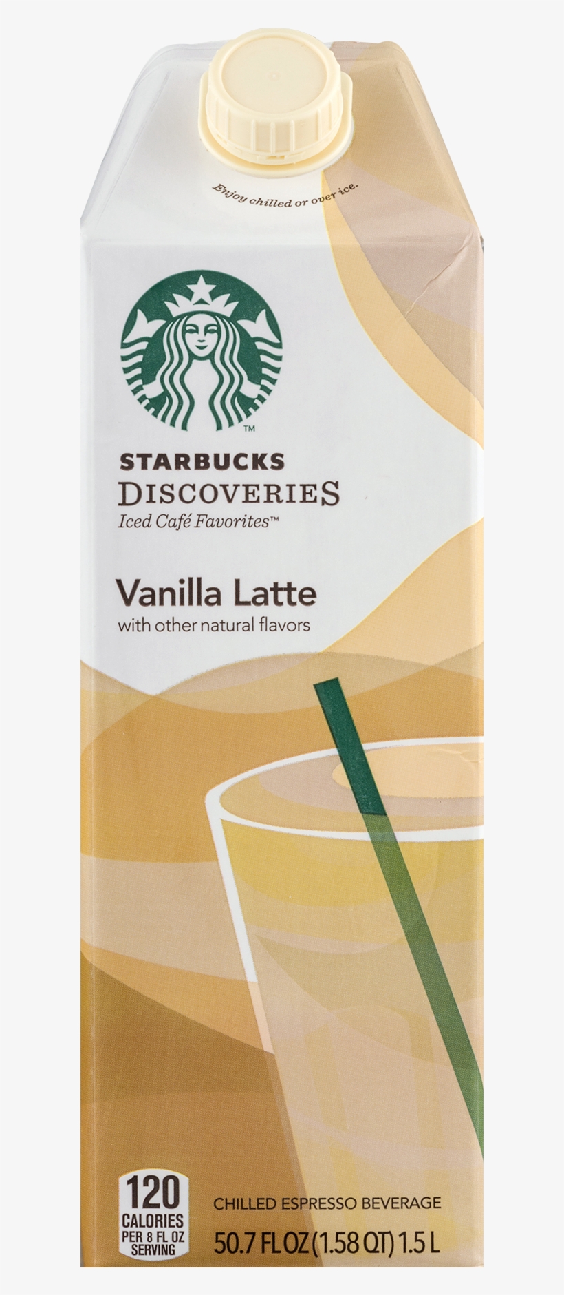 Starbucks Discoveries Iced Cafe Favorites Vanilla Latte, transparent png #7009150