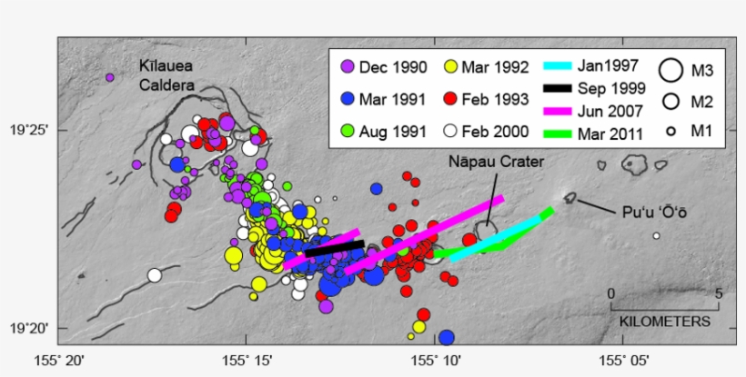 Seismicity Is Shown For Intrusions For Which Little, transparent png #7009518