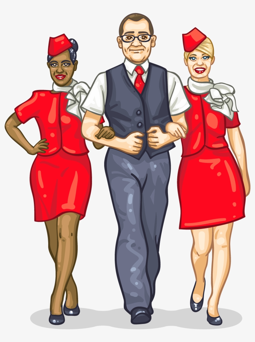 Flight Attendant, transparent png #7009747
