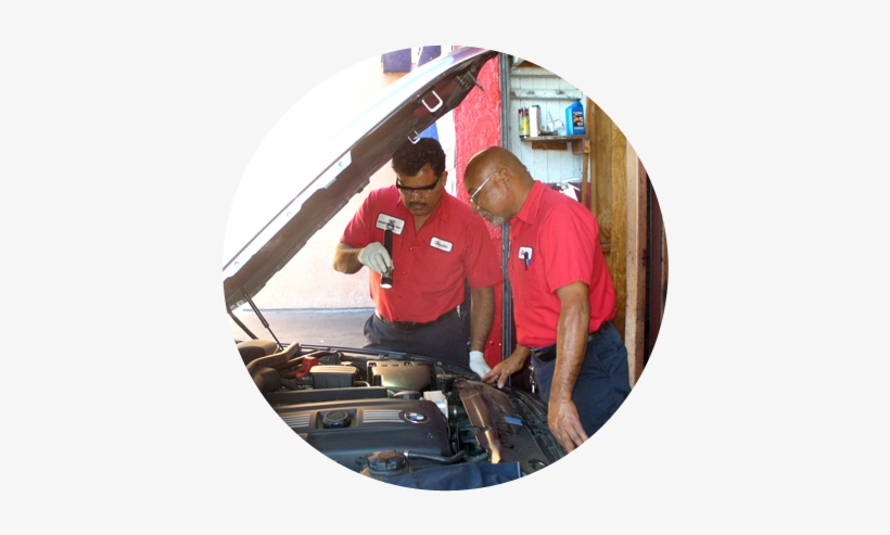 Two Men Checking Some Parts Of An Auto, transparent png #7010602