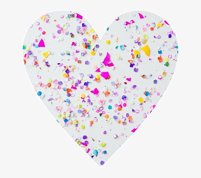 Heart Love Colorful Confetti Awesome Cool Fun, transparent png #7011157