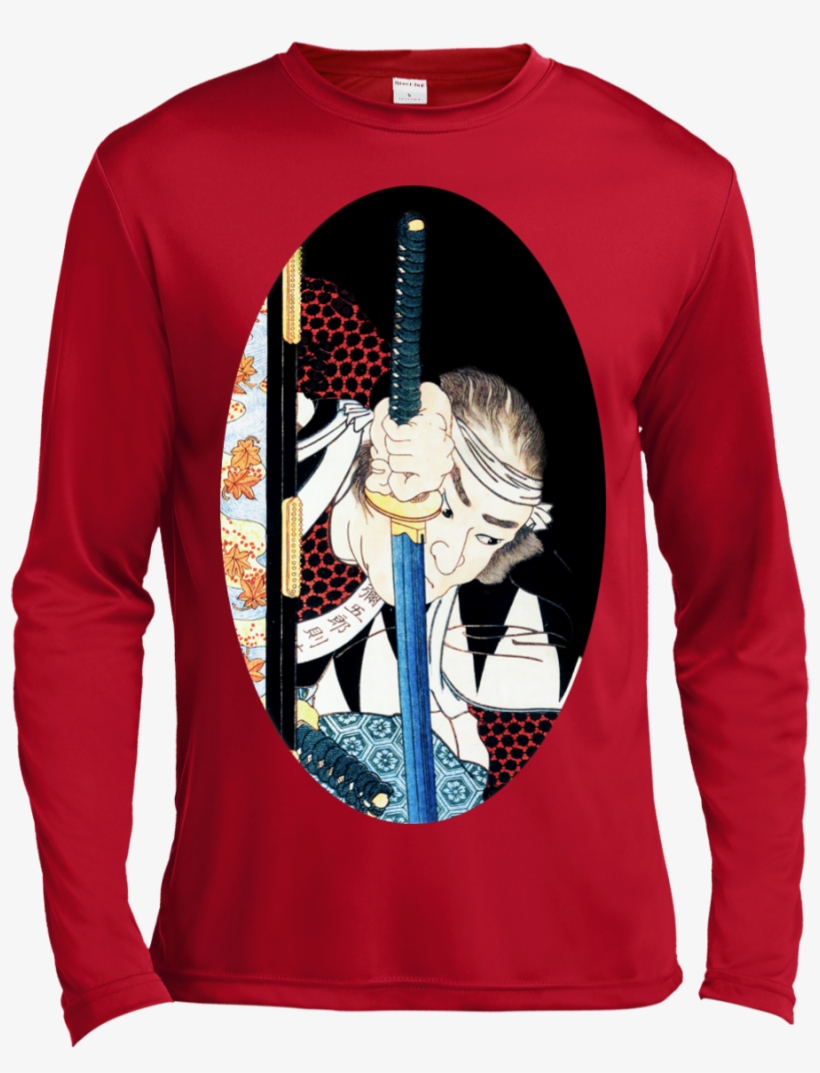Sneaking Samurai Long Sleeve Moisture Wicking, transparent png #7011932