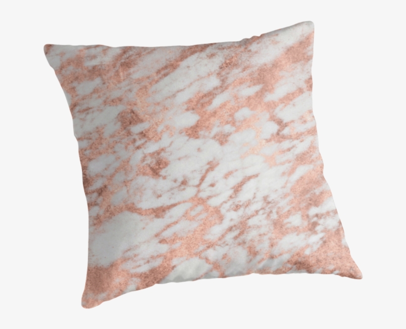 Marble Pink White Throw Pillow By Trendy, transparent png #7013258