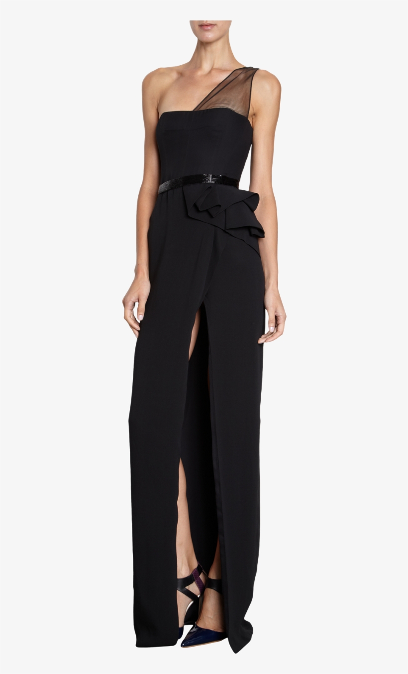 Mendel Sequin Waist Gown Vestidos De Fiesta, Lazo Negro,, transparent png #7014586