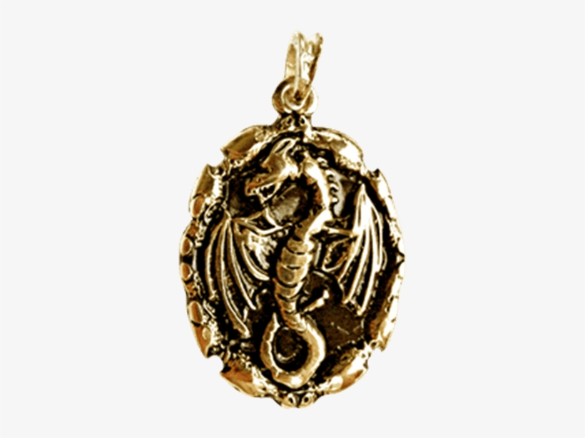 Dragon Amulet Pendant Gold Finish Mci From Dark Knight, transparent png #7016652