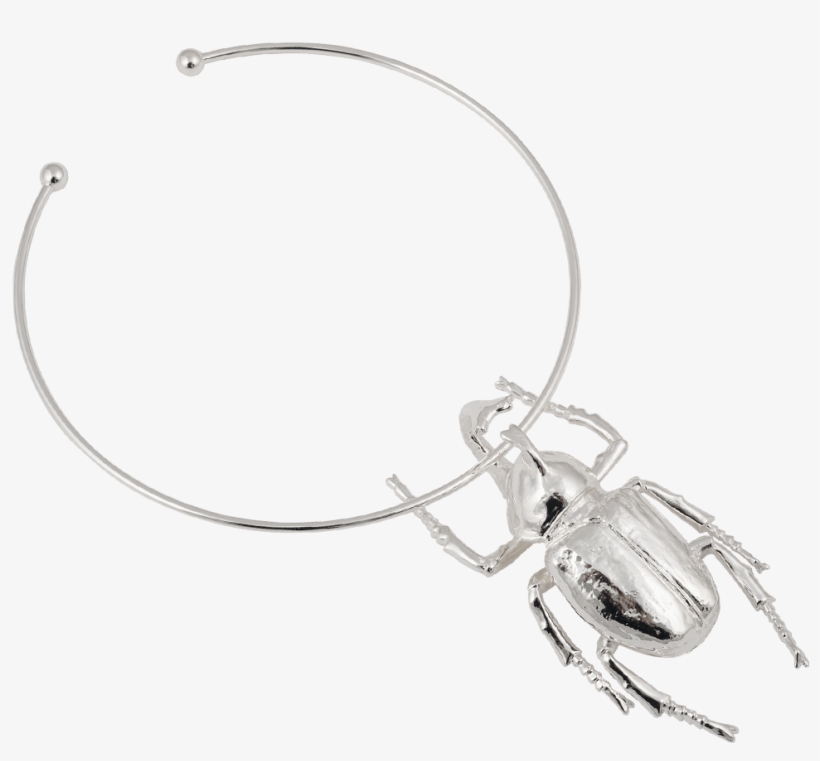 Ioaku The Beetle Necklace Silver, transparent png #7016824