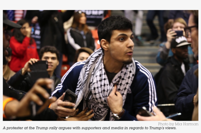 Donald Trump's Scheduled Rally In University Of Illinois, transparent png #7016961