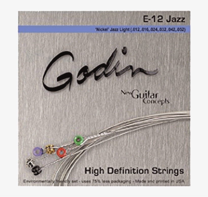 Godin E-12 Jazz Strings, transparent png #7022352