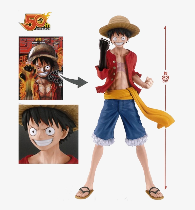 Shonen Jump 50th Anniversary Figure Monkey D, transparent png #7023721