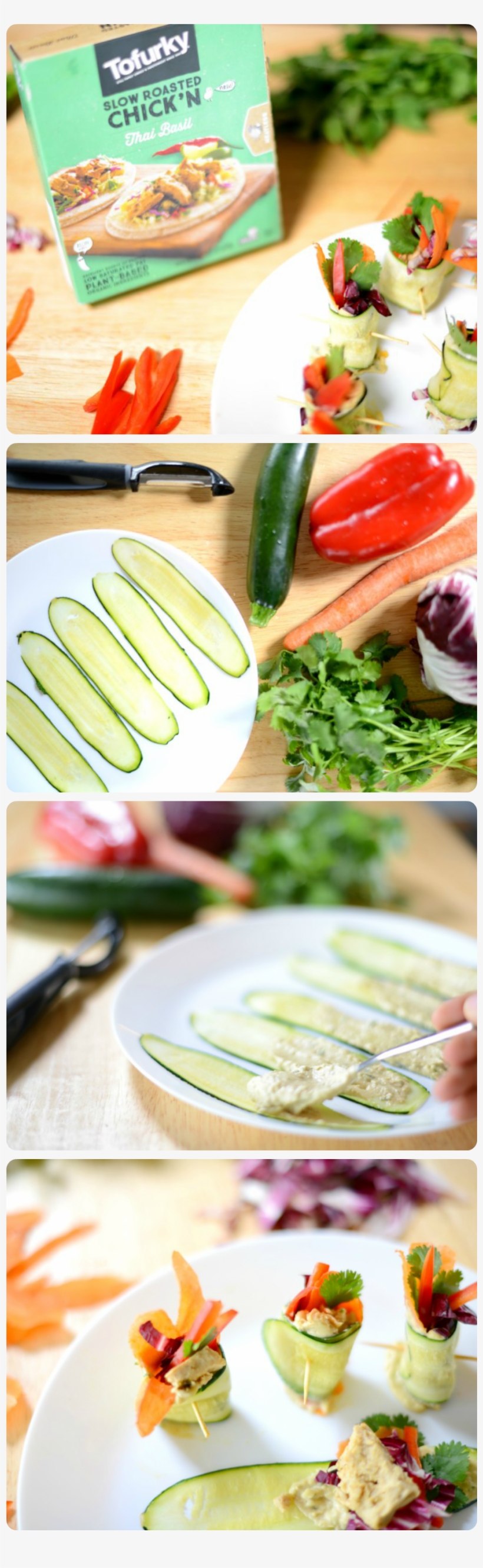 Vegan Rainbow Zucchini Rolls Made With @tofurky Thai, transparent png #7026318