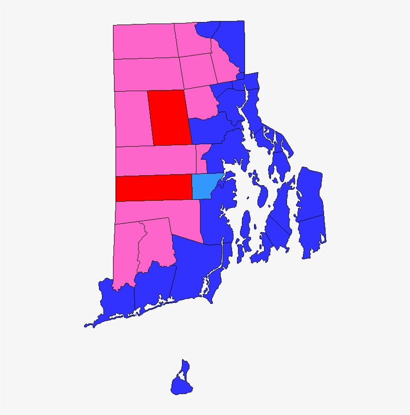 2016 Rhode Island Results By Town, transparent png #7026471
