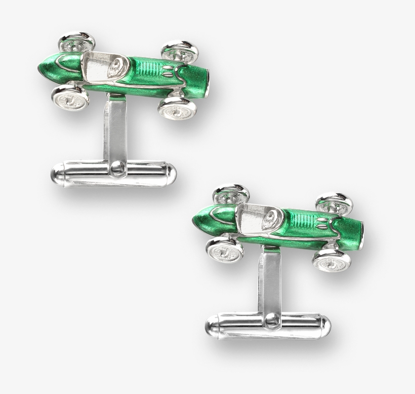 Nicole Barr Designs Sterling Silver Racecar T Bar Cufflinks, transparent png #7026547