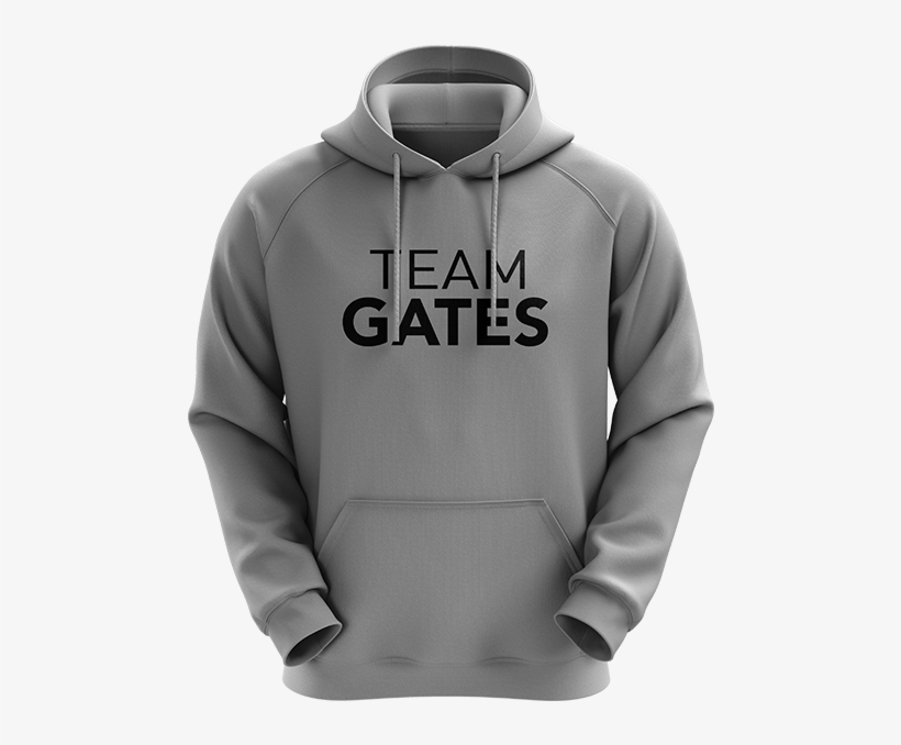 Team Gates Text Hoodie, transparent png #7029214