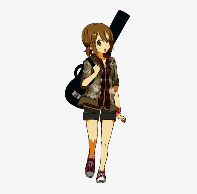 Png Yui Hirasawa K-on Cute Anime Anime Girl Guitar, transparent png #7031506