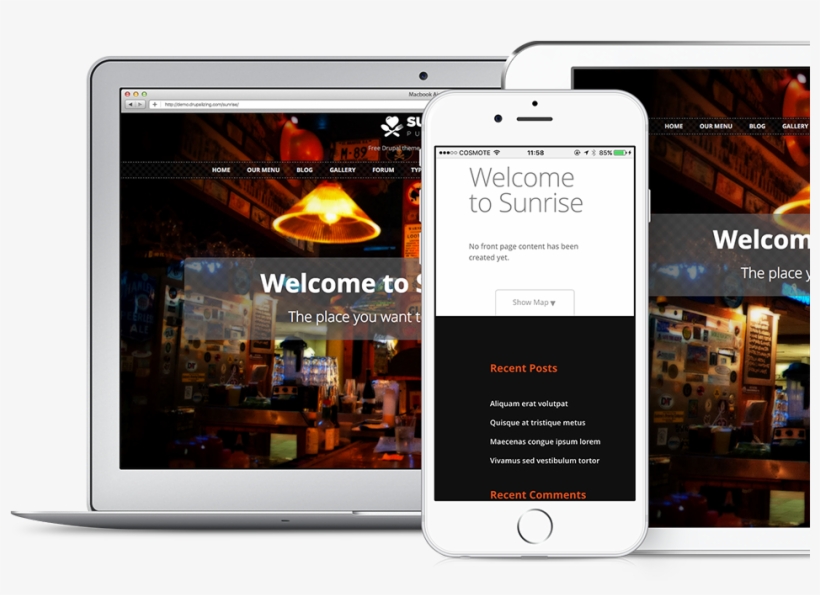 Sunrise, Responsive Theme For Drupal Based On Original, transparent png #7032057