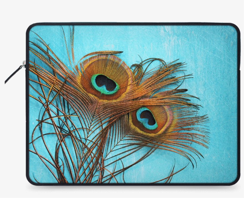 Dailyobjects 3 Peacock Feathers Ballistic Nylon Zippered, transparent png #7033161