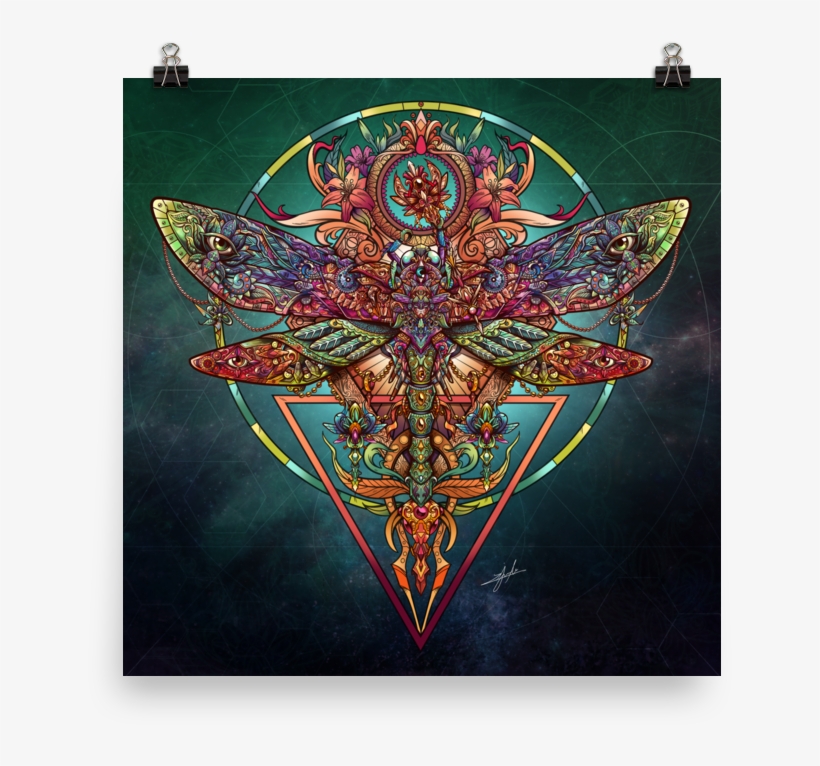 God Dragonfly Matte Poster, transparent png #7033539