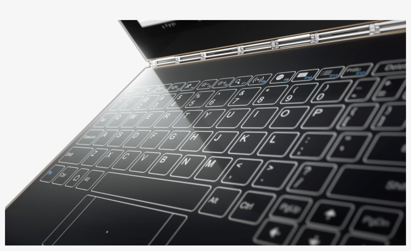 03 Yoga Book Close-up Kb, transparent png #7033597