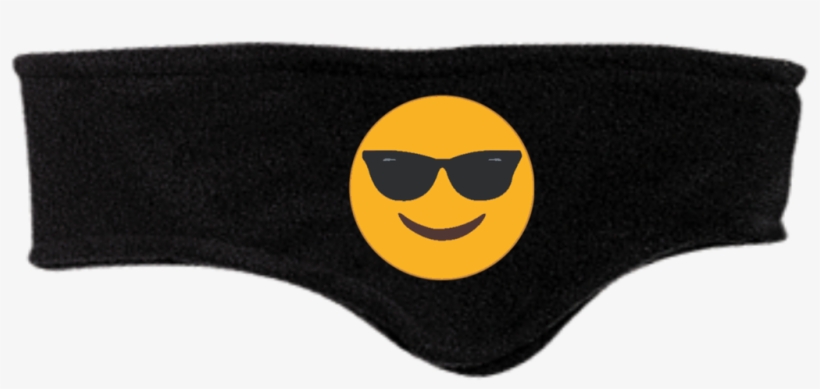 Sunglasses Emoji C910 Port Authority Fleece Headband, transparent png #7037008