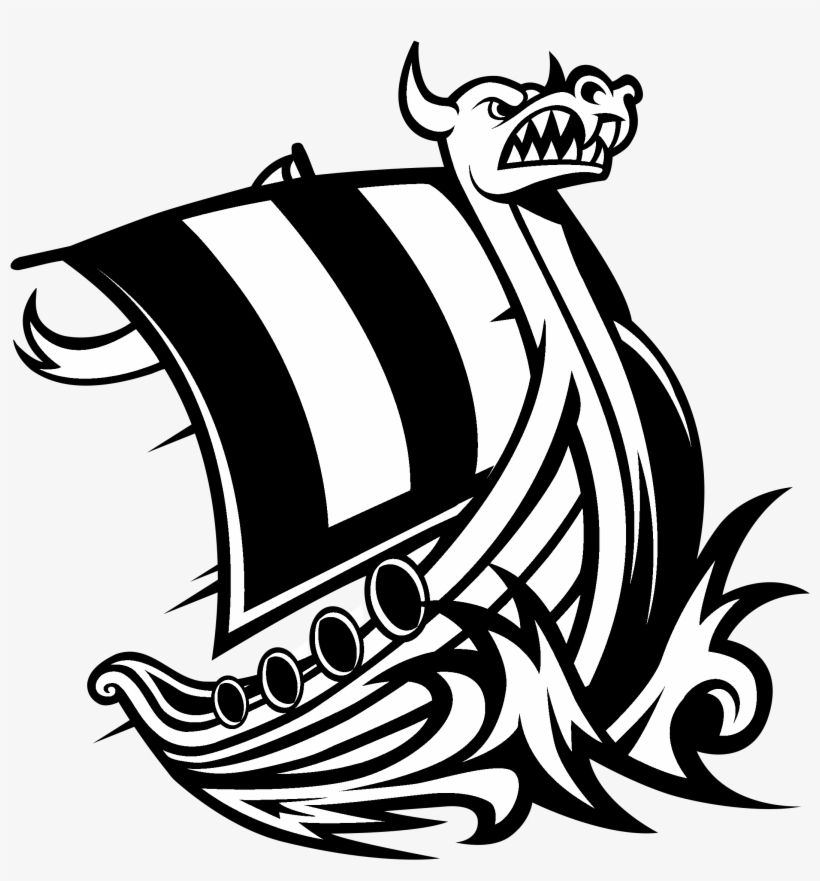 Wwu Vikings Logo Black And White, transparent png #7047016