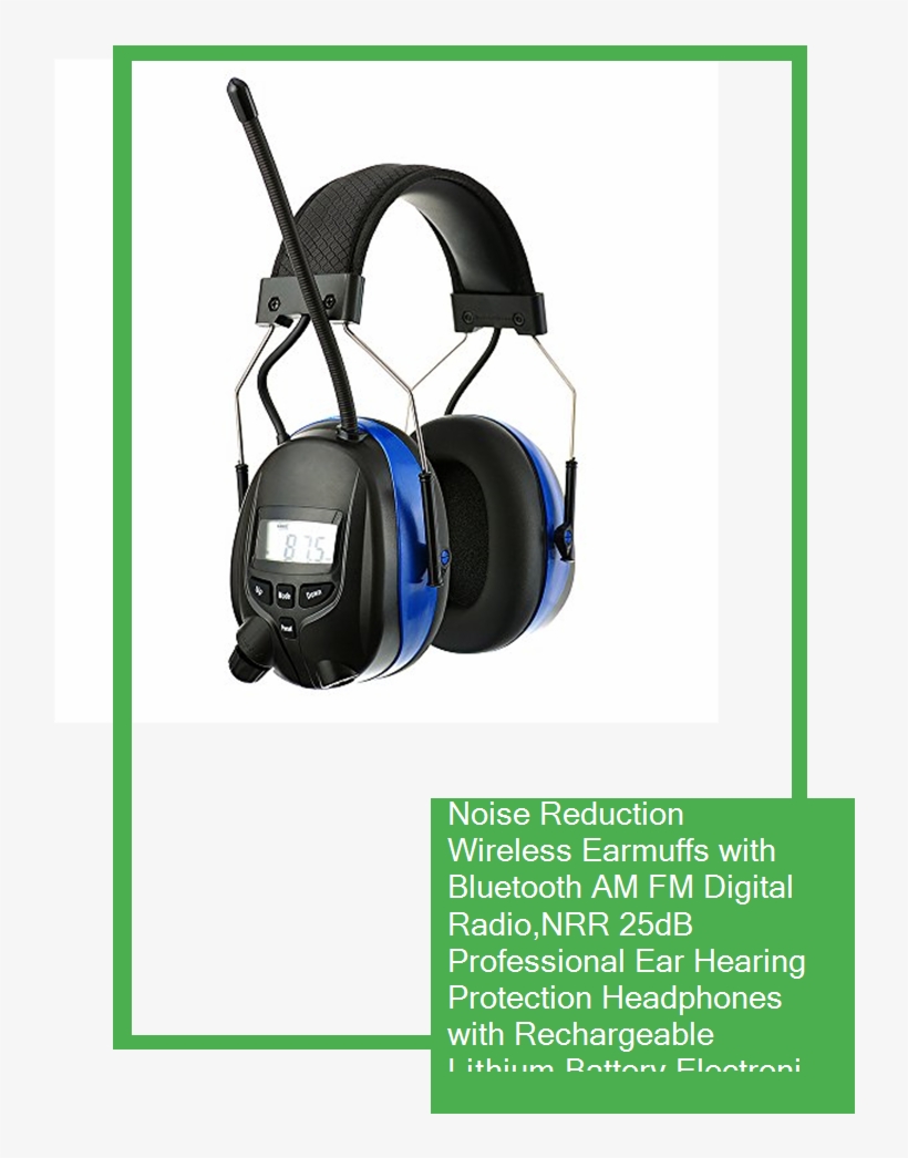 Noise Reduction Wireless Earmuffs With Bluetooth Am, transparent png #7048511