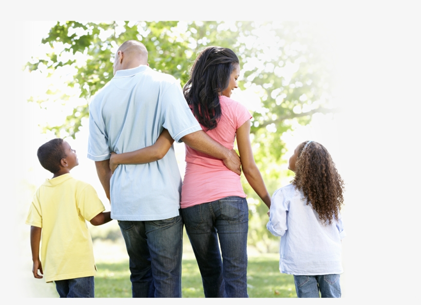 Family Of Four Taking A Walk In The Park, transparent png #7049396