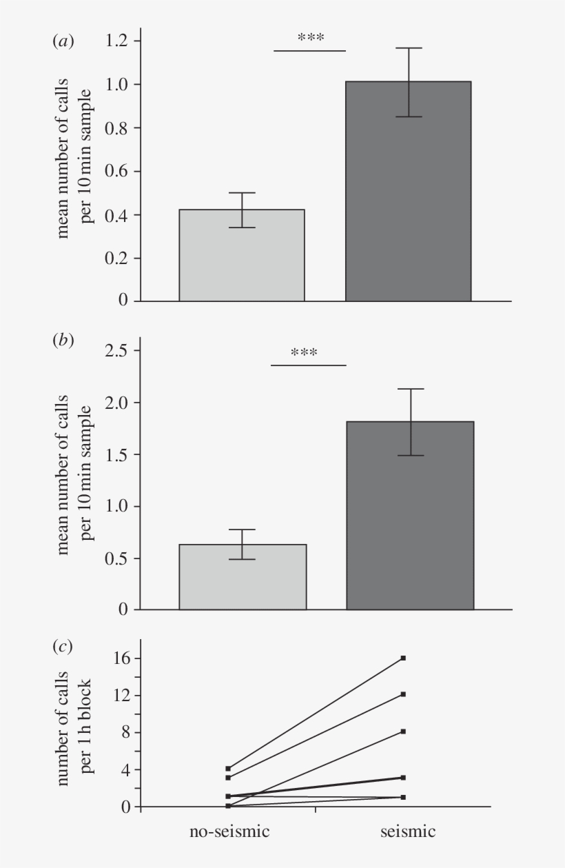 Comparison Of Blue Whale Call Production On Days With, transparent png #7049489