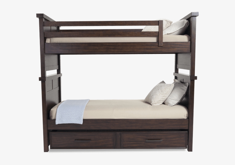 Hudson Youth Twin Bunk Bed With Trundle, transparent png #7050993