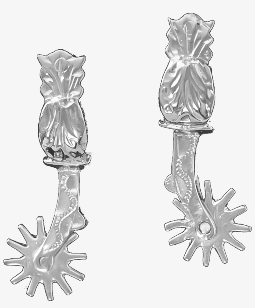 Sterling Silver Buckaroo Spurs, transparent png #7052578