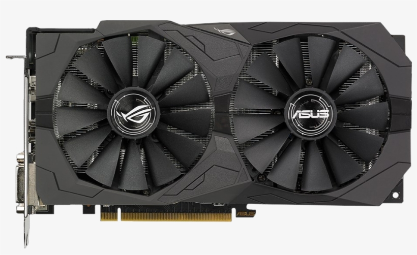 Radeon Rx 570 Strix Oc Gaming Graphics Card From Asus, transparent png #7053553