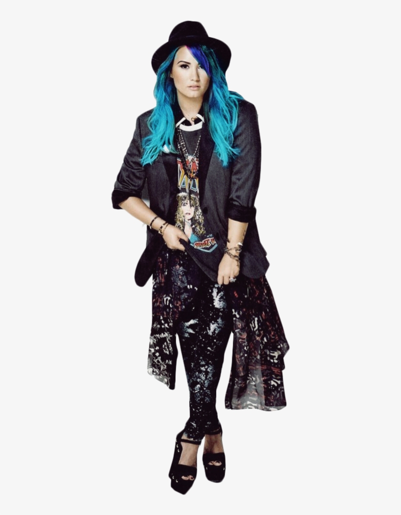 Demi Lovato Cabelo Azul Png, transparent png #7055281