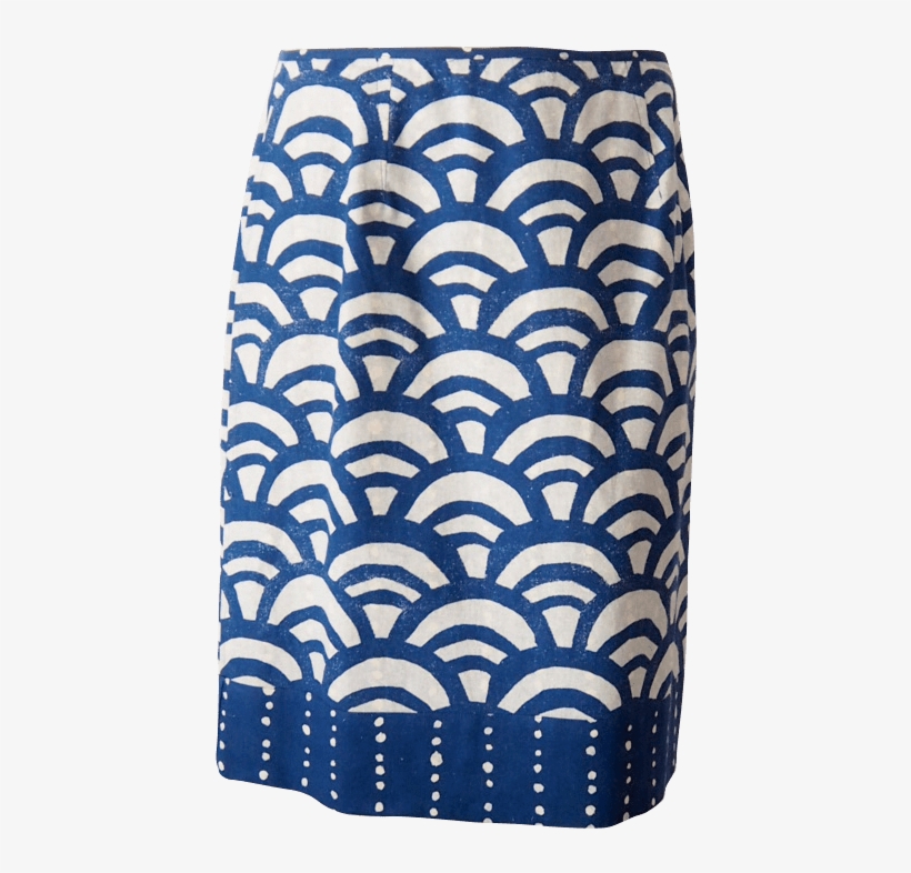 Blue And White Pencil Skirt, transparent png #7057403