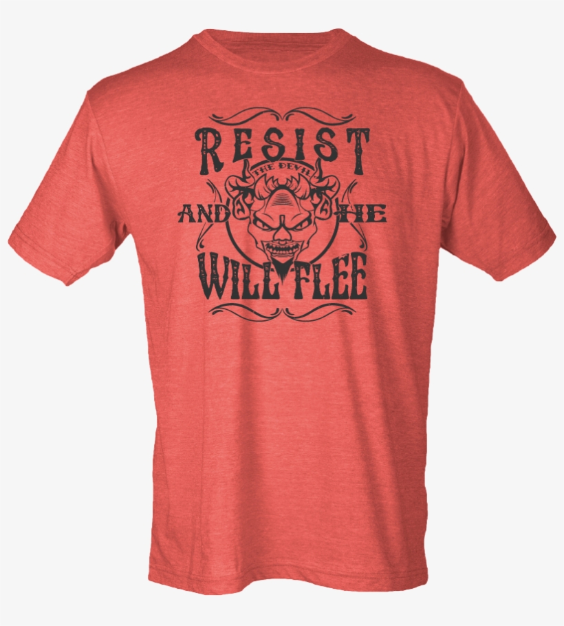 Resist The Devil T-shirt, transparent png #7057554