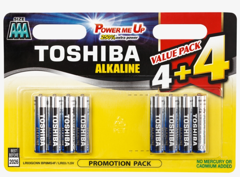 Toshiba Alkaline Aaa, transparent png #7058145
