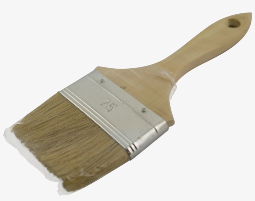 3” Wooden Handle Paint Brush, transparent png #7060155