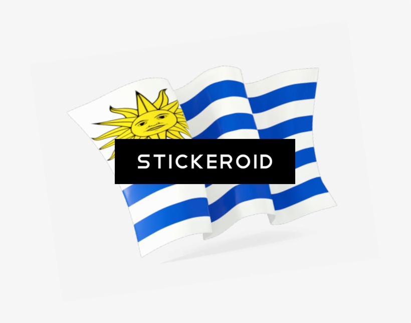 Uruguay Flag Wave, transparent png #7061018