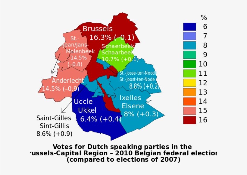 Votes For Dutch-speaking Parties In The Belgian Federal, transparent png #7062674
