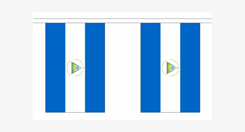 Nicaragua Flag Bunting, transparent png #7062932