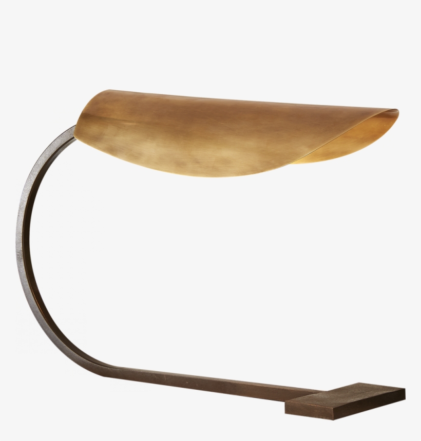 Lola Small Desk Lamp In Aged Iron With Hand-rubb, transparent png #7063666